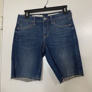 NEW! Pilco and the Letterpress bermuda shorts mid rise slim denim shorts size 26